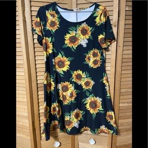 Summer Sunflower dress with pockets